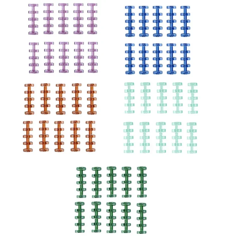 10/50Pcs Snap Split Binder Rings for Stationery