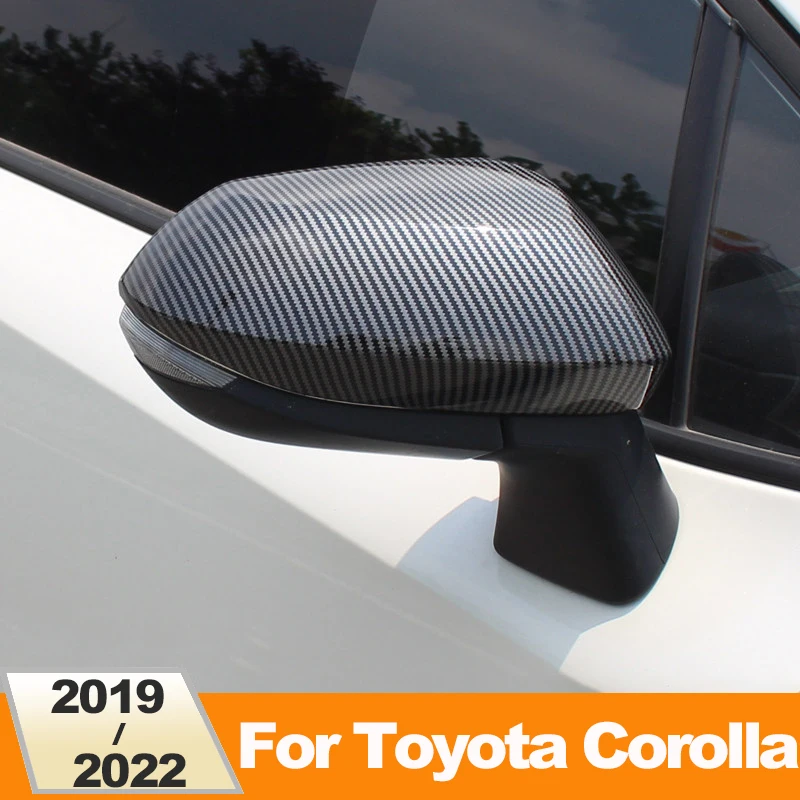 

ABS Carbon Fiber Car Rear View Side Mirror Cover Case Shell Trim For Toyota Corolla E210 2019-2022 2023 2024 2025 Accessories