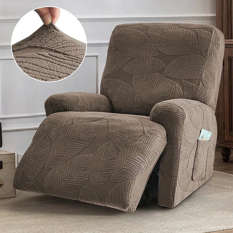 

1seater Jacquard Recliner Sofa Cover Living Room Split Design Armchair Slipcover