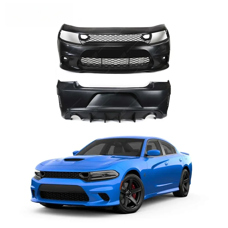 High Quality PP Material SRT Style Facelift Conversion Body Kit Fit for Charger Front Rear Bumper Exterior Modification