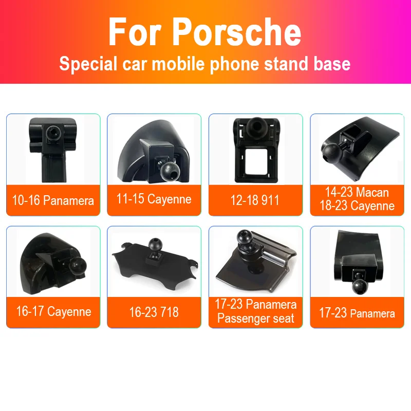 for Porsche Panamera Cayenne Macan 911 718 2018~2023 Car Phone Holder Supporting Fixed Bracket Air Outlet Base Auto Accessories