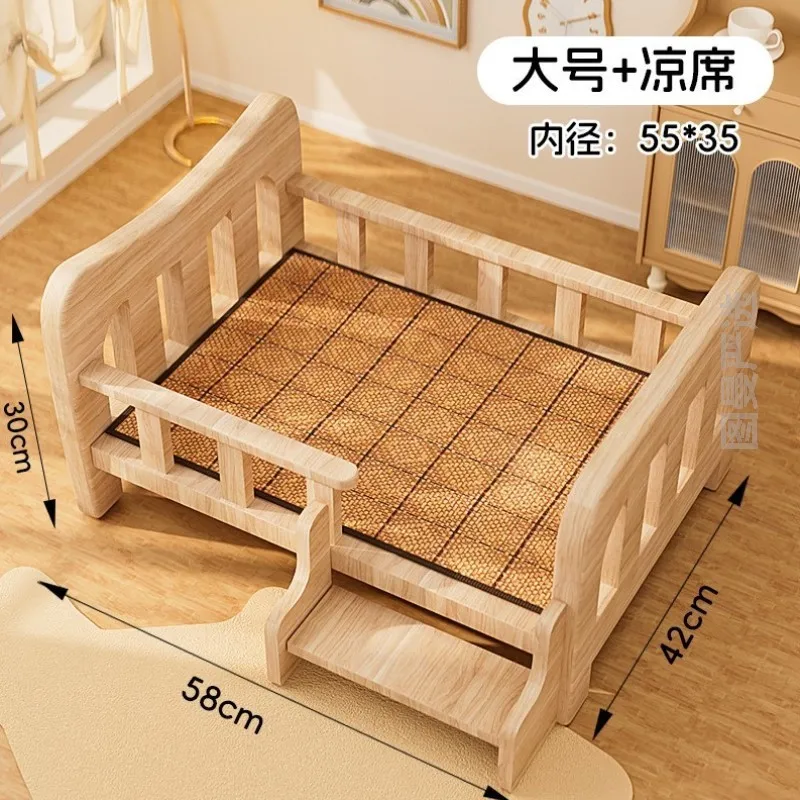 Extra Ultra Premium Sturdy Princess Style Mesh Floor Bed for Small Dogs & Cats, All-Season Breathable Comfortable Sleeping Mats