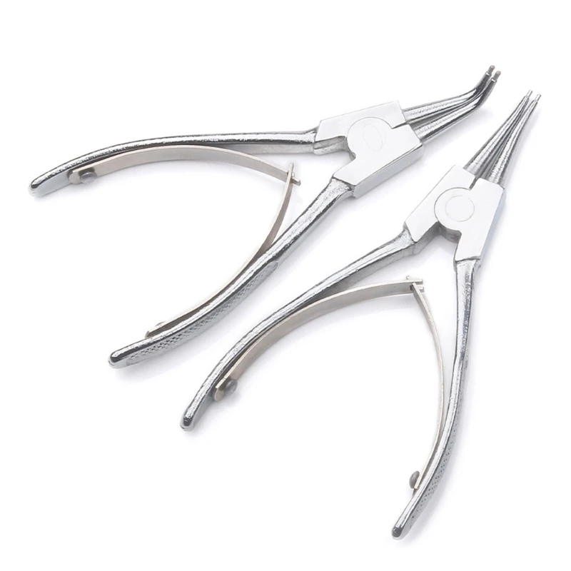 

1PC Retaining Clip Circlip Pliers Set Internal External Ring Bent Straight Pliers Multifunctional Crimp Tool