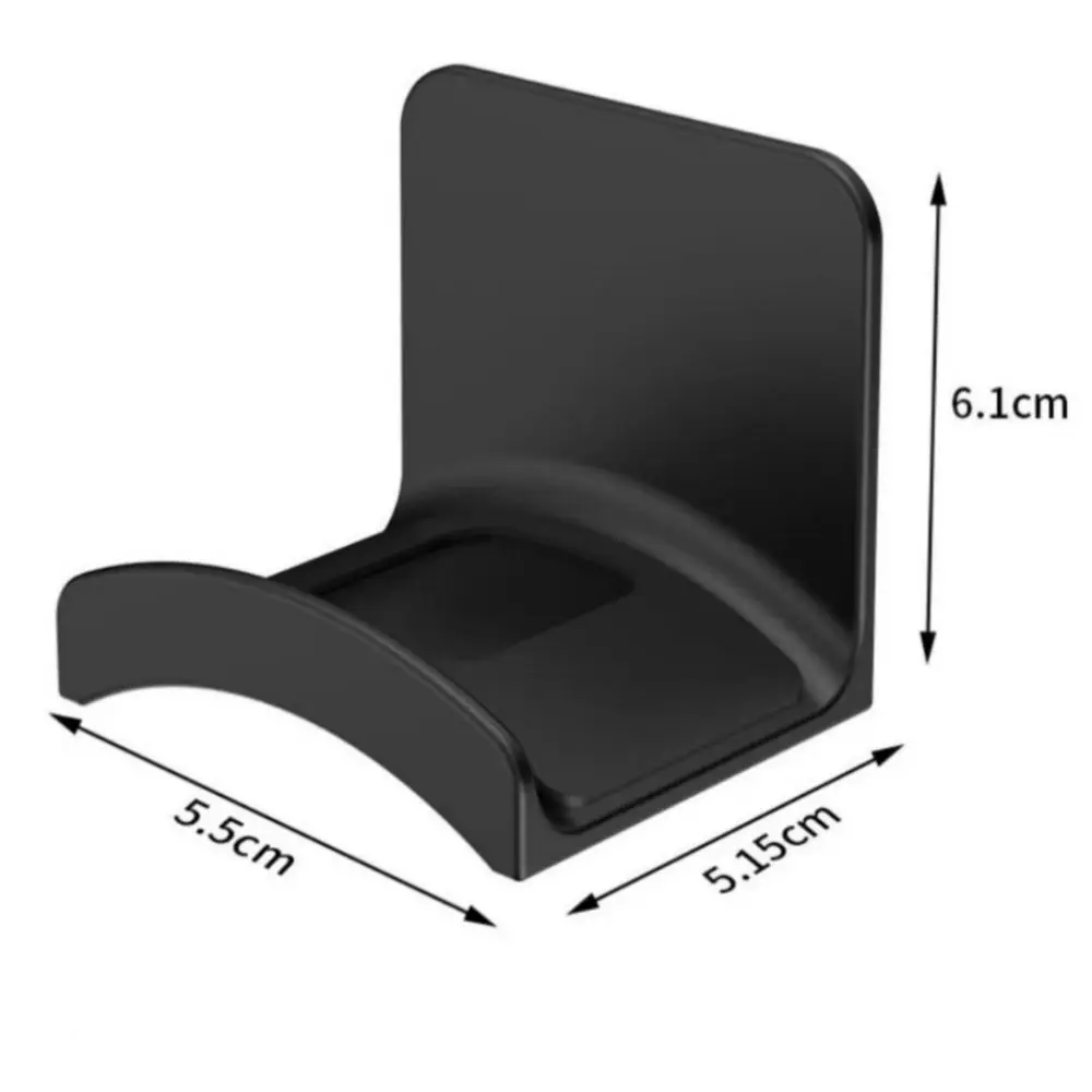 Estante de almacenamiento de 10 Uds., soporte para auriculares sin perforaciones, soporte adhesivo Universal para auriculares, soporte de plástico para auriculares montado en la pared para el hogar