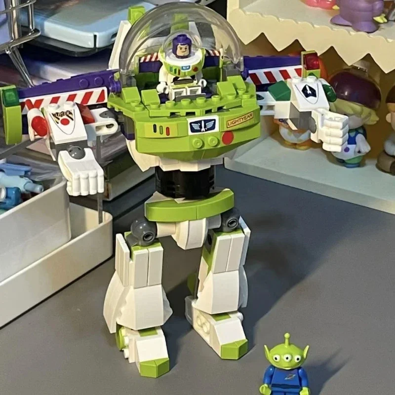 2024 Disney Pixar Speelgoed Verhaal Buzz Lighyear Moc Mecha Puzzel Geassembleerde Bouwsteen Speelgoed Geschenken Voor Kinderen Jongen Assemblage Speelgoed