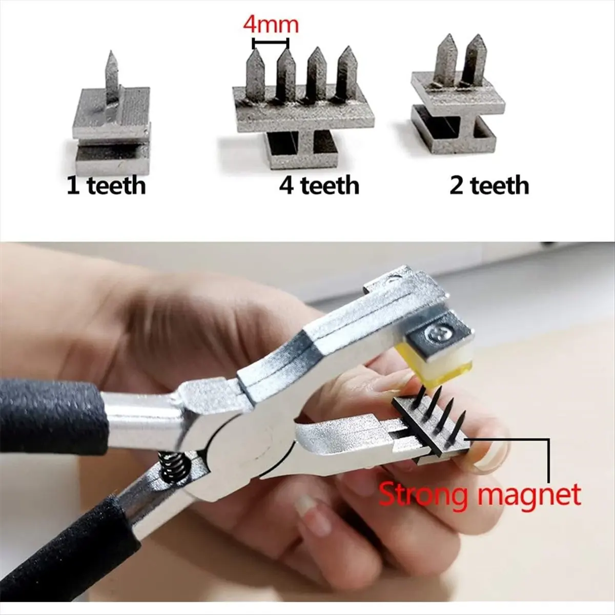 Reliable- Stitching Hole Punch, Silent Rhombus Leather Hand Pliers , Wooden Needle Case, Waxed Thread for Belts, Straps, Shoes