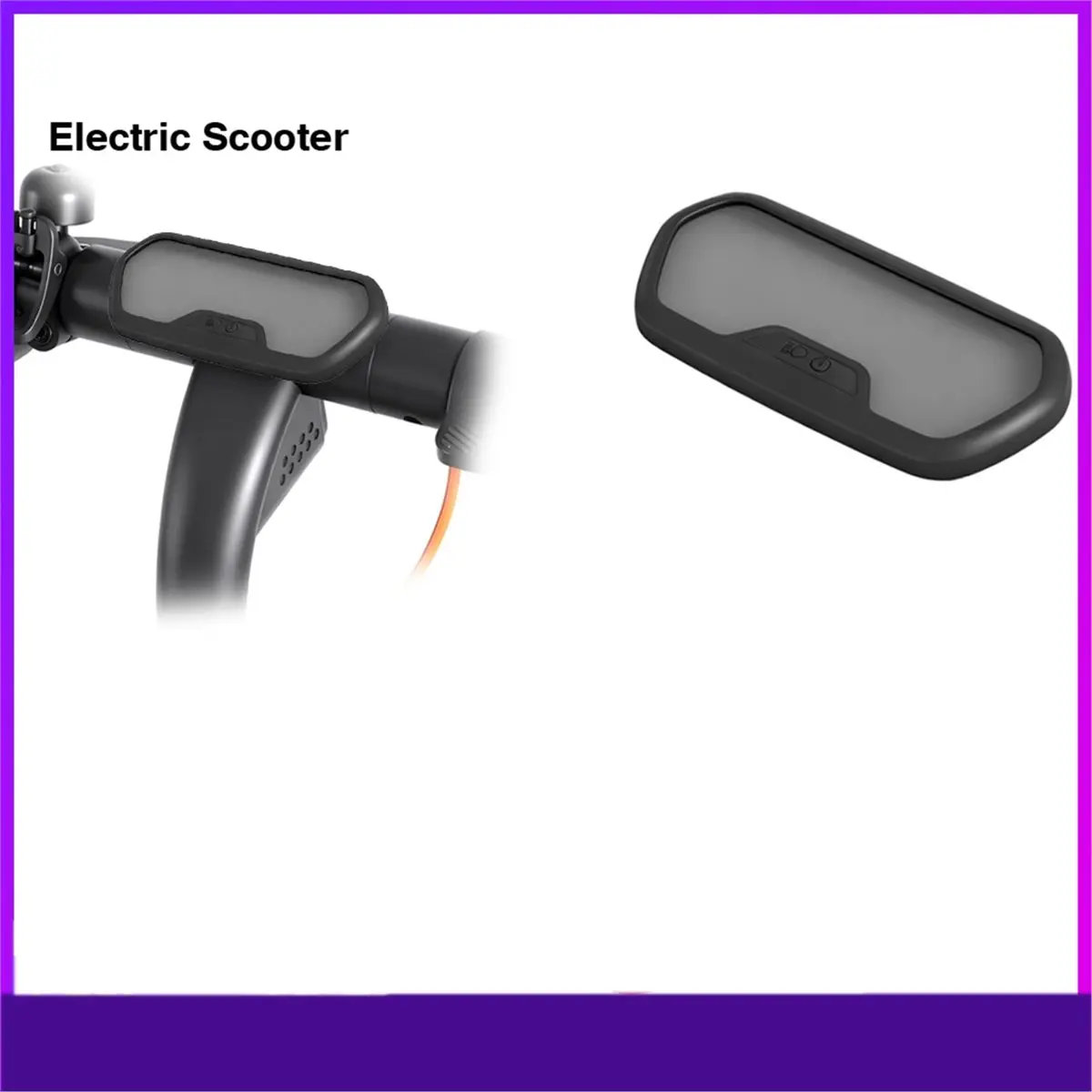 (X07A) Display Screen Silicone Protection Case for Ninebot E2 Electric Scooter Waterproof Screen Protector Dashboard Parts B