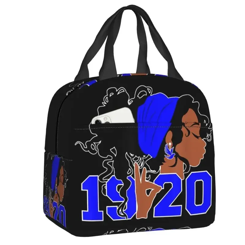 Zeta Phi Beta Lunch Bag Cooler Thermal Insulated Bento Box For Women Kids School Children Beach Camping Travel Food Tote Bags