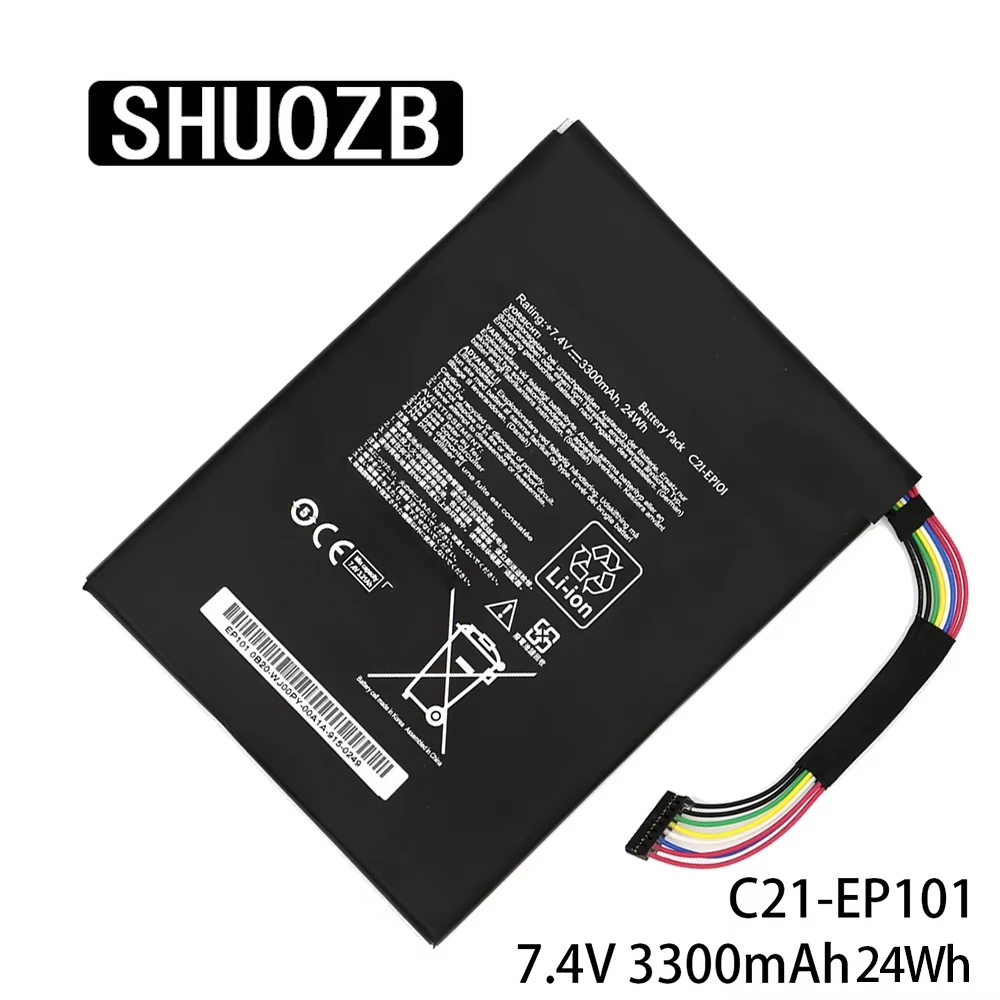 SHUOZB C21-EP101 batería de ordenador portátil para ASUS Eee Pad Transformer TR101 TF101 C21EP101 7,4 V 3300mAh + herramientas gratuitas