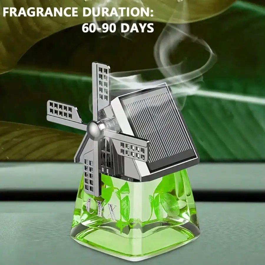 1Pc Car Air Outlet Perfume Creative Windmill Shape Long‑Lasting Fresh Odor Removal Car Interior Ornament Automobile Air Conditio
