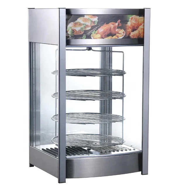 Professional Commercial Electric 97L Food Warming Showcase Stainless Steel Upright Thermoelectric Type