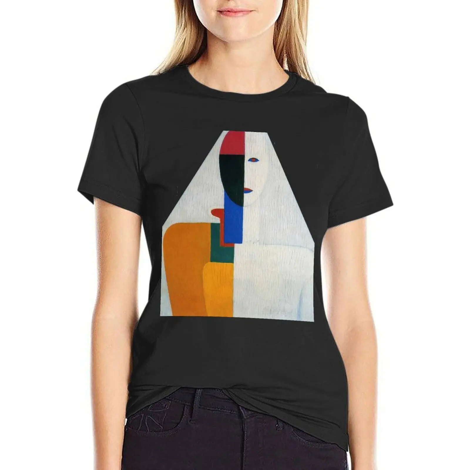 HD- Woman torso, by Kazimir Malevich. 1932 - High Definition T-Shirt korean fashion tops Women