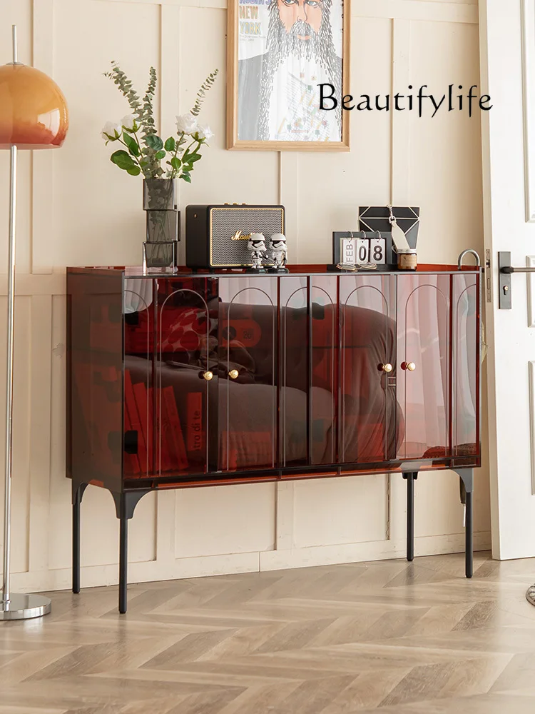 Nordic Antique Acrylic Sideboard Cabinet Household Minimalist Entrance Cabinet