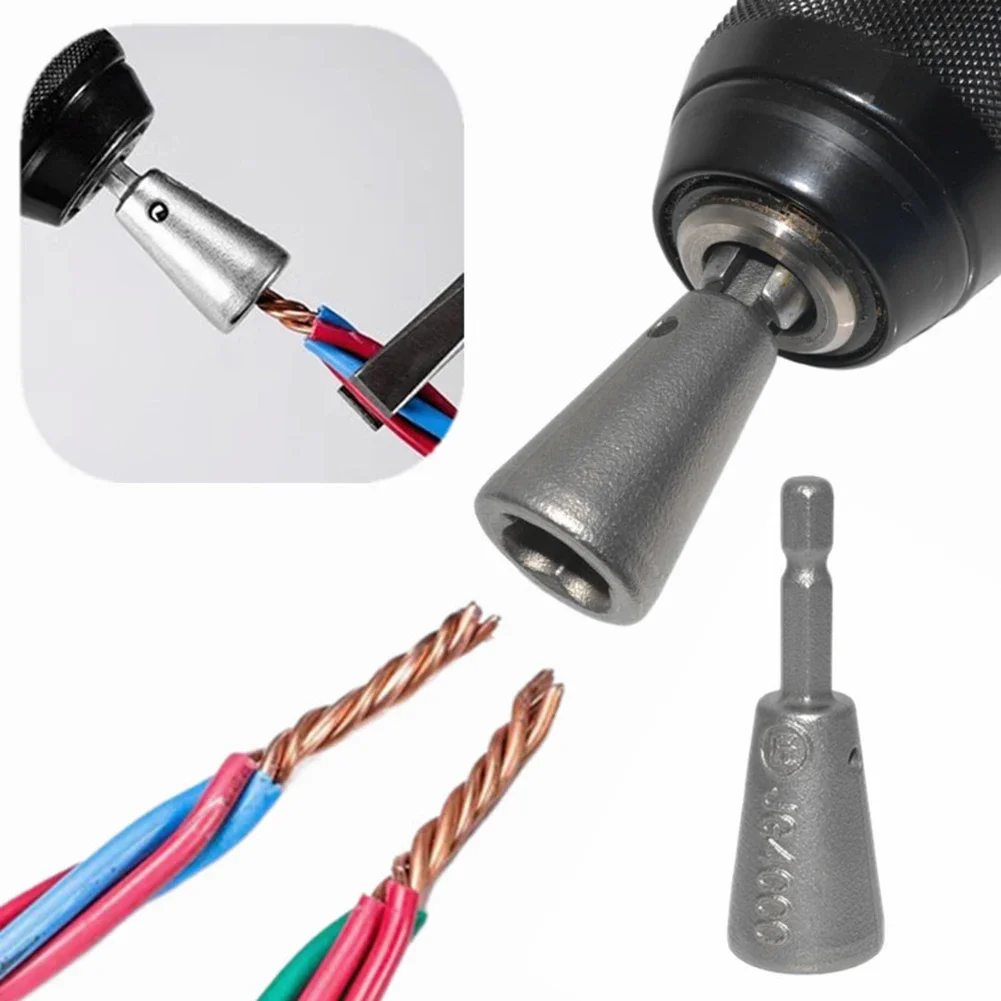 Electrician Quickly Wire Twister Hexagonal Handle Twisted Twist Cable Device Quick Twisting Connector for Power Drill Drivers