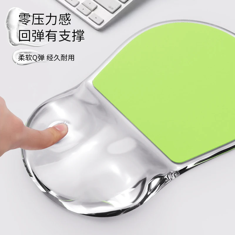 Mouse Pad with Gel Wrist Rest, Ergonomic Comfortable Computer Wrist Support , Pain Relief Mousepad with Non-Slip PU Base