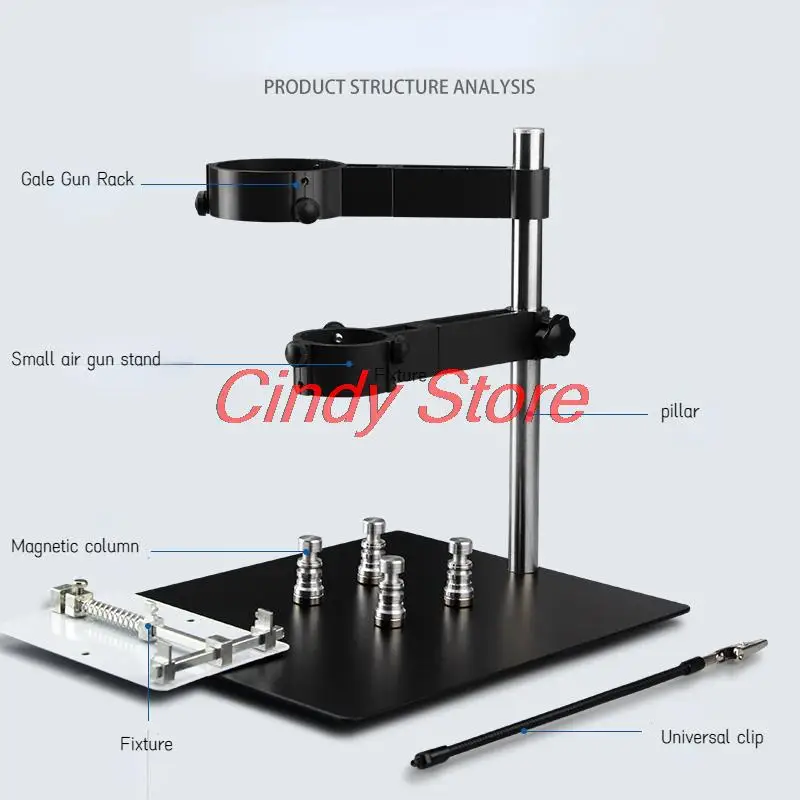 Hot Air Blower Heat Gun Clamp Stand Bracket Holder Repair Platform for PCB circuit board magnet fixing BGA Rework Station