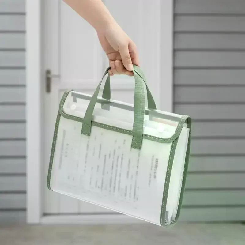 

A4 Portable Accordion File Organizer - 13 Pocket Expanding Folder for School Office Student Business Documents