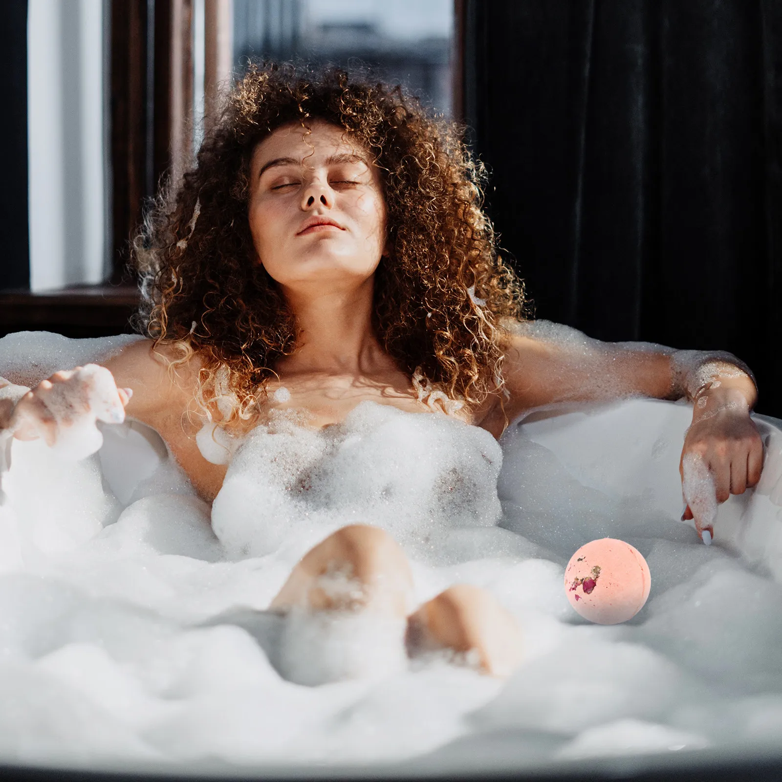 

Deep Bath Salt Natural Essential Oil Bubble Ball Stress Relief Skin Care Household Travel