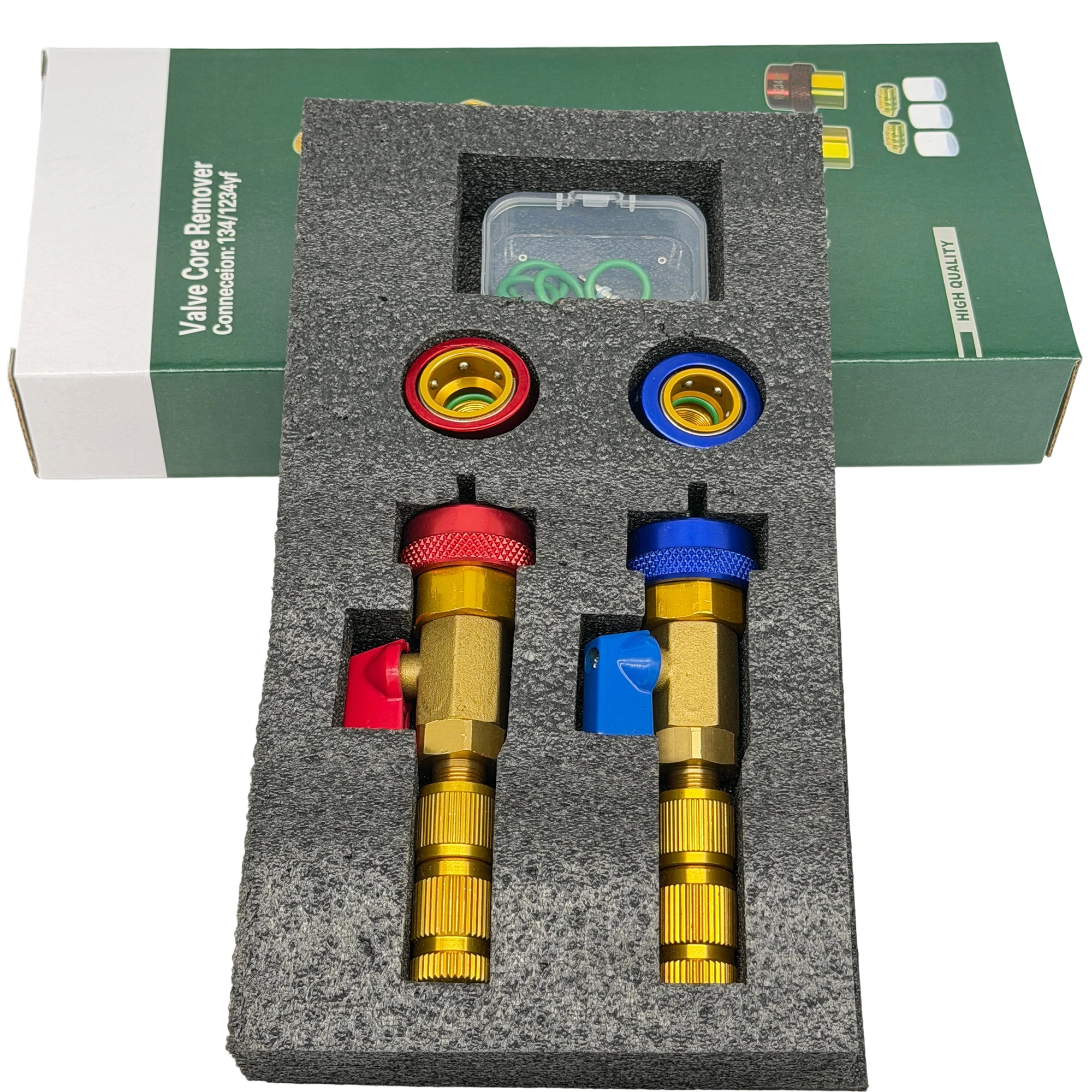 

R134YF Valve Core Quick Remover Installer High / Low Pressure Valve Core Remover Tool for Refrigerant Air Conditioner System