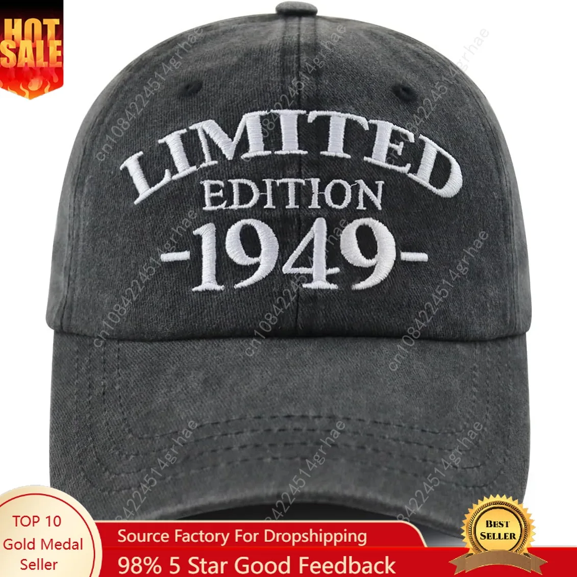 

Limited Edition 1940 1941 1942 1943 1944 1945 1946 1947 1948 1949 Hat for Women Men, Adjustable Cotton Baseball Cap