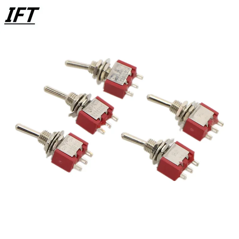 

5 x On/Off/On MTS-103 Miniature Toggle Switch Car Dash Dash SPDT 3Pin AB Sales