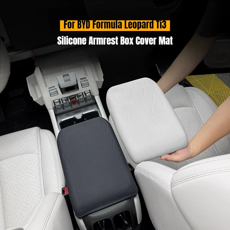 Silic Maone Armrest Box Covert for BYD Formula Equation Leopard Ti3 Center Console Armrest Anti-Scratch Waterproof Protector Pad