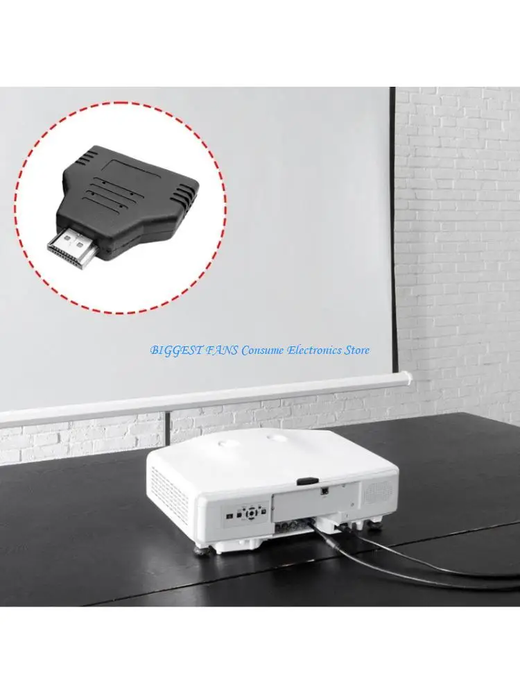 

HDTV Male to Double Female Cable 1080P Display Cable for LCD Monitor Projector HDTV PC