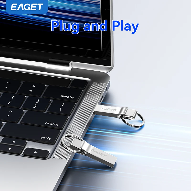 EAGET U5 Mini USB Stick Pendrive Memory Stick Available in 64GB/32GB/16GB Micro Metal USB2.0 Flash Drive