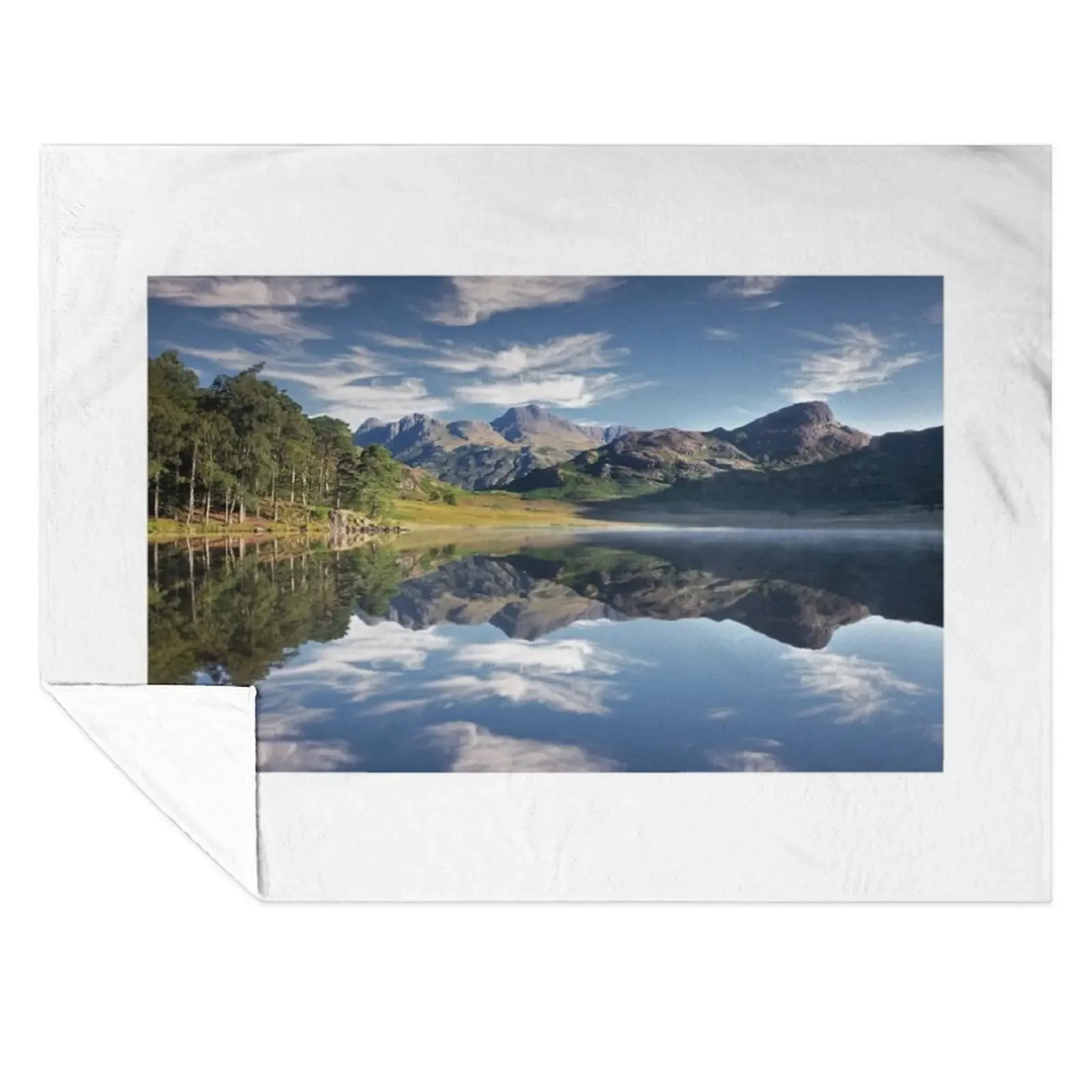 

Dancing clouds above The Langdales and Blea Tarn Throw Blanket decorative for winter Blankets Sofas Of Decoration Warm Blankets