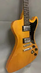 From China factory to manufacture high-end custom 6 string electric guitar, transparent yellow body, double pickup, free shippin