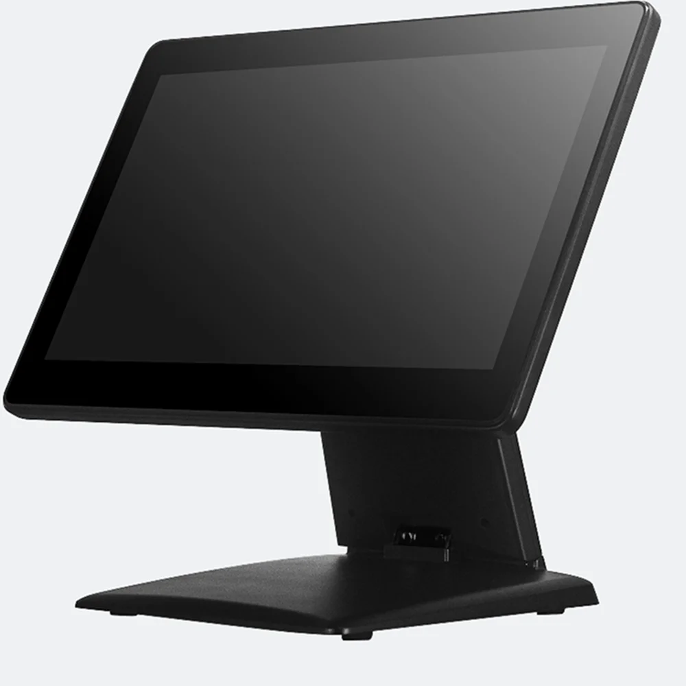 15,6-дюймовый кассовый аппарат с сенсорным экраном Windows10 POS и складной подставкой I5 Gen4 8G 128G, богатые интерфейсы, монитор, цифровой ПК