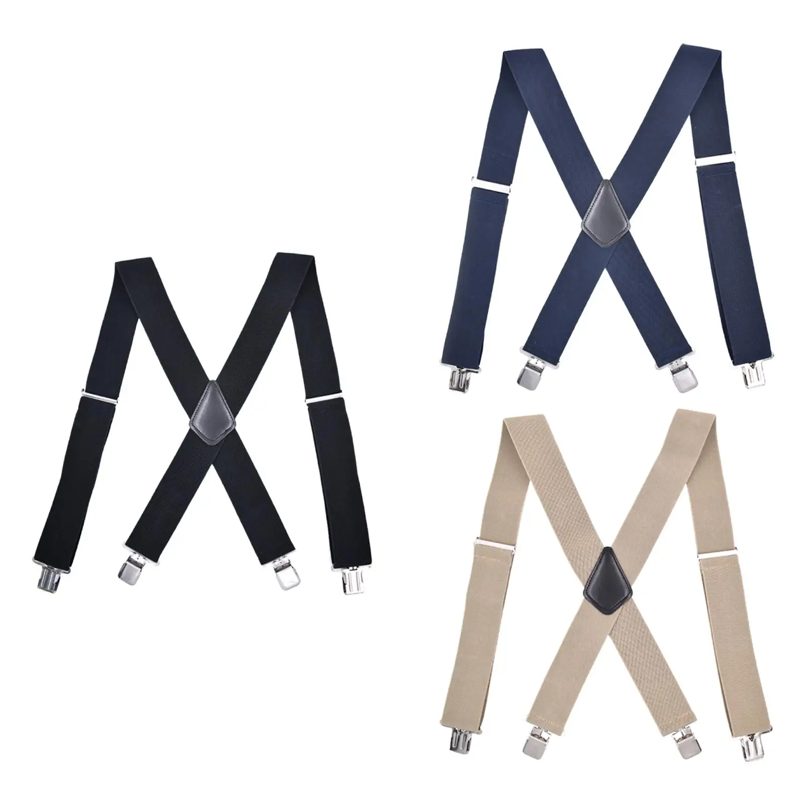

Casual Men Suspenders Adjustable Trousers Suspender Hooks Button Back Belt