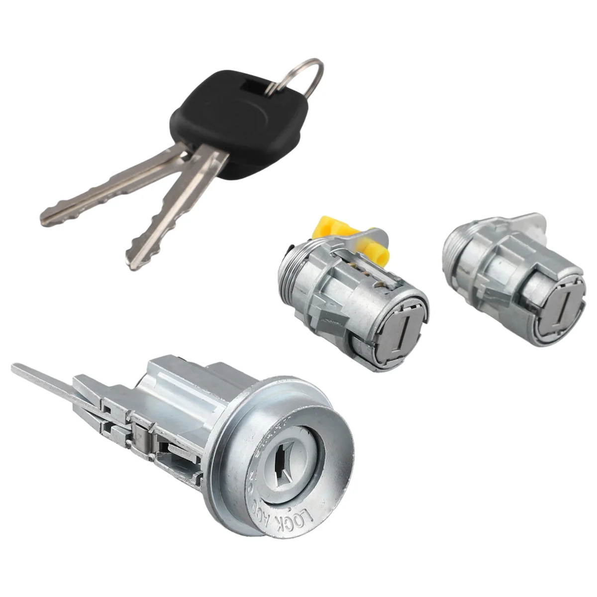 #39O Automotive Parts & Accessories,Car Front Left Right Door Lock Cylinder Ignition Switch,Metal