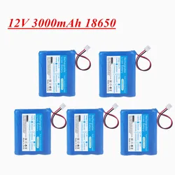 12V 18650 3000mAh lithium-ion Battery pack For Monitor CCTV Camera Battery 12.6 V 11.1V Rechargeable 18650 Battery
