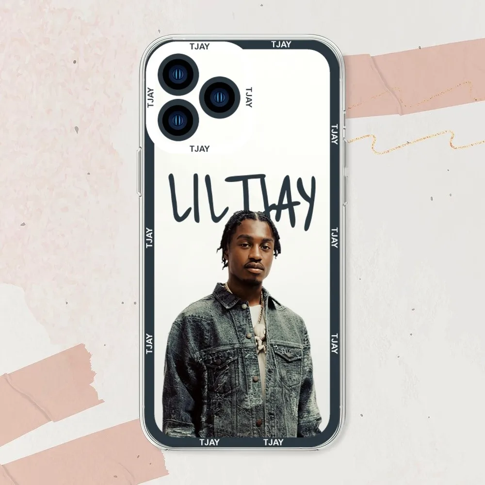 Rapper Lil Tjay 222 Phone Case For iphone 11 12 13 14 15 Mini Plus Pro Max Transparent Shell