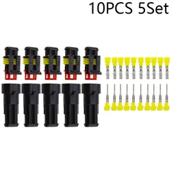 5 sets Kit 2 Pin Way Waterproof Electrical Wire Connector Plug car part 1.5mm Connectors,DJ7021-1.5 Waterproof Electrical Wire