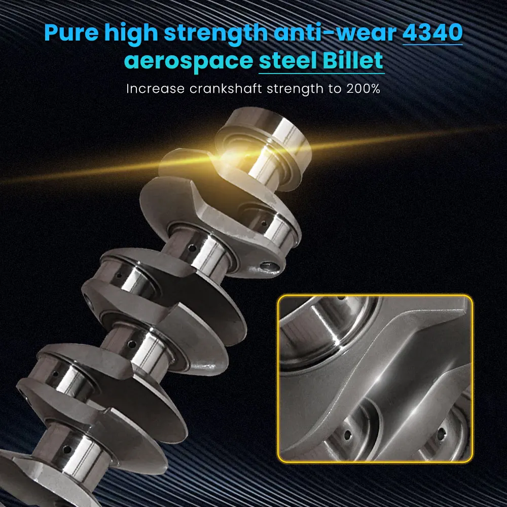 

Steel EN24 Billet Crankshaft Crank for Ford Lotus Twin Cam 1600cc 1800 HP 2.864"