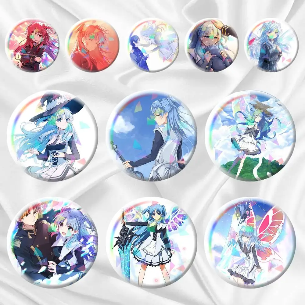 WorldEnd Chtholly Nota Seniorious 75mm 44mm 25mm Accessories Toys Badge Brooch Backpack Hat Pins