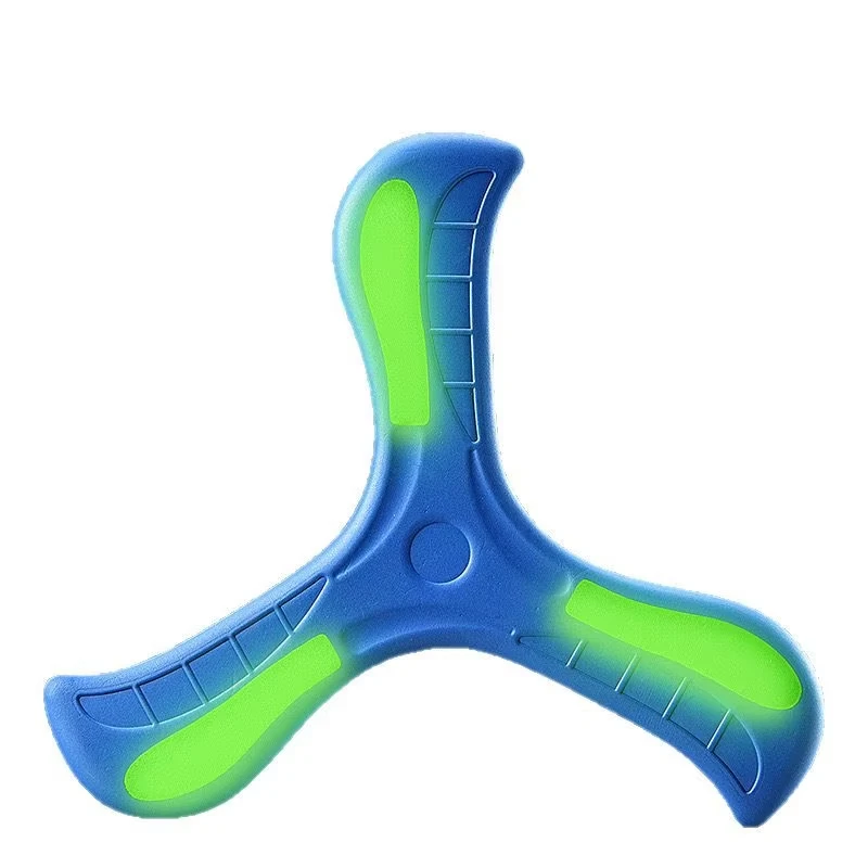 Boomerang Luminoso de EVA Suave, Disco Volador de Tres Aspas, Juego Deportivo Seguro para Niños y Adultos, Juego Familiar
