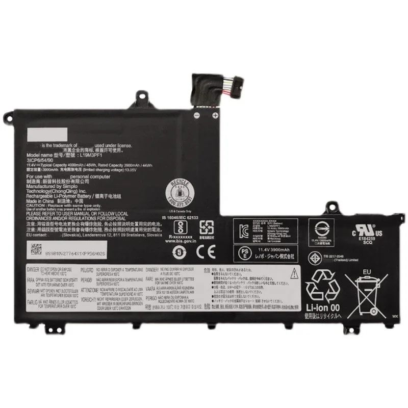 

L19D3PF2 L19C3PF1 L19L3PF8 L19M3PF1 L19M3PF9 L19M3PF2 Laptop Parts Battery For Lenovo Thinkbook 14-IML 14-IIL 15-IIL 15-IML