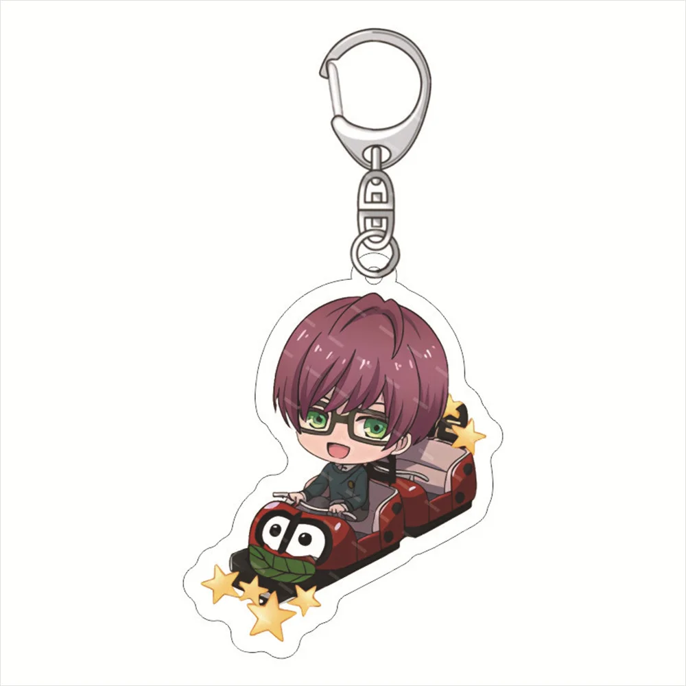 Cute Anime B PROJECT Series Keychain Acrylic Kaneshiro Goushi Shingari Miroku Key Chain Women Man Key Ring Bag Pendant Ornament