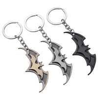 3 types Batman Marvel anime keychain creative keychain high-end car couple keychain TOYS Gift