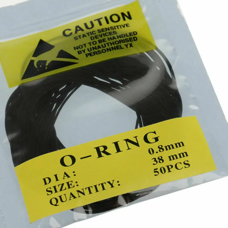 500PCS 0.8mm O-Ring Waterproof Watch Back Cover Seal Rubber Gaskets Washers 31-40mm Inner Gasket Diameter Watch Repair Parts