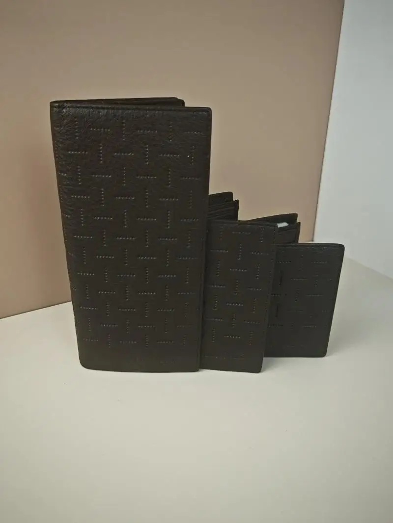 Long Leather Wallet for Men Top Layer Cowhide Busin Sle Youth Faion Pure Color Large cy Clip Card Slot