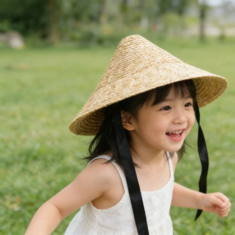 Childrens Wide Brims Hat With Windproof Design Outdoor Hat For Ride And Adventures And Camping Gear