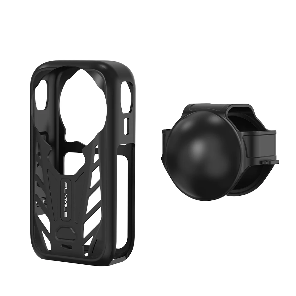 Silicone Case for Insta360 X6 Camera Protective Cover with Lens Cap Anti-Scratch Dustproof X6 Camera Housing Sleeve