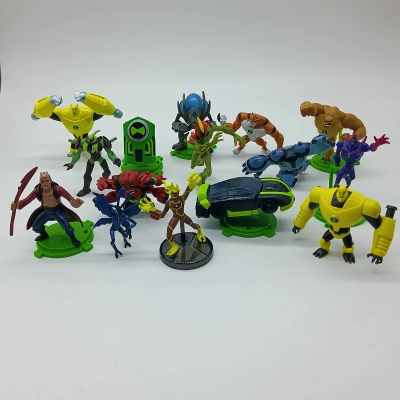 أنيمي الشكل BEN10 Omnitrix بن Tennyson Kineceleran أربعة أذرع مفصلية Diamondhead لعبة مجسمة جمع حلية هدايا الاطفال