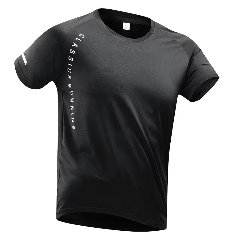 2026 Herren Schnelltrocknendes Kurzarm-Fitness-Laufshirt mit Feuchtigkeitsableitung und Rundhalsausschnitt für Training und Sport