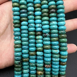 6x10MM 2Strands Natural Green Turquoises Loose Abacus Beads For DIY Jewelry Making