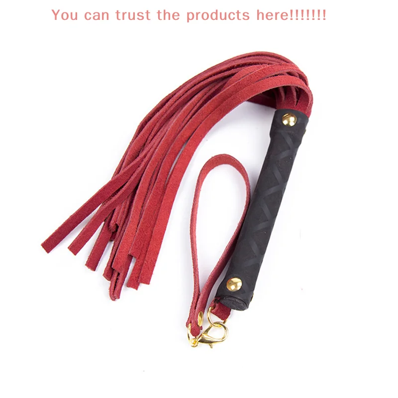 Hand Cuffs Queen Colourful Horse Riding Whip High Quality Pu Leather Pimp Whip Racing Riding Crop Party Flogger